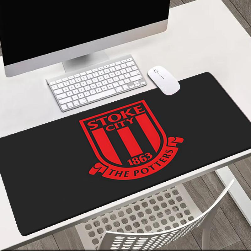 Stoke City Football Club   Mouse Pad Office Desk Mat, Gaming Mouse Pad Mousepad, Keyboard pad,Heavy-Duty Non-Slip Rubber Backing, Gift