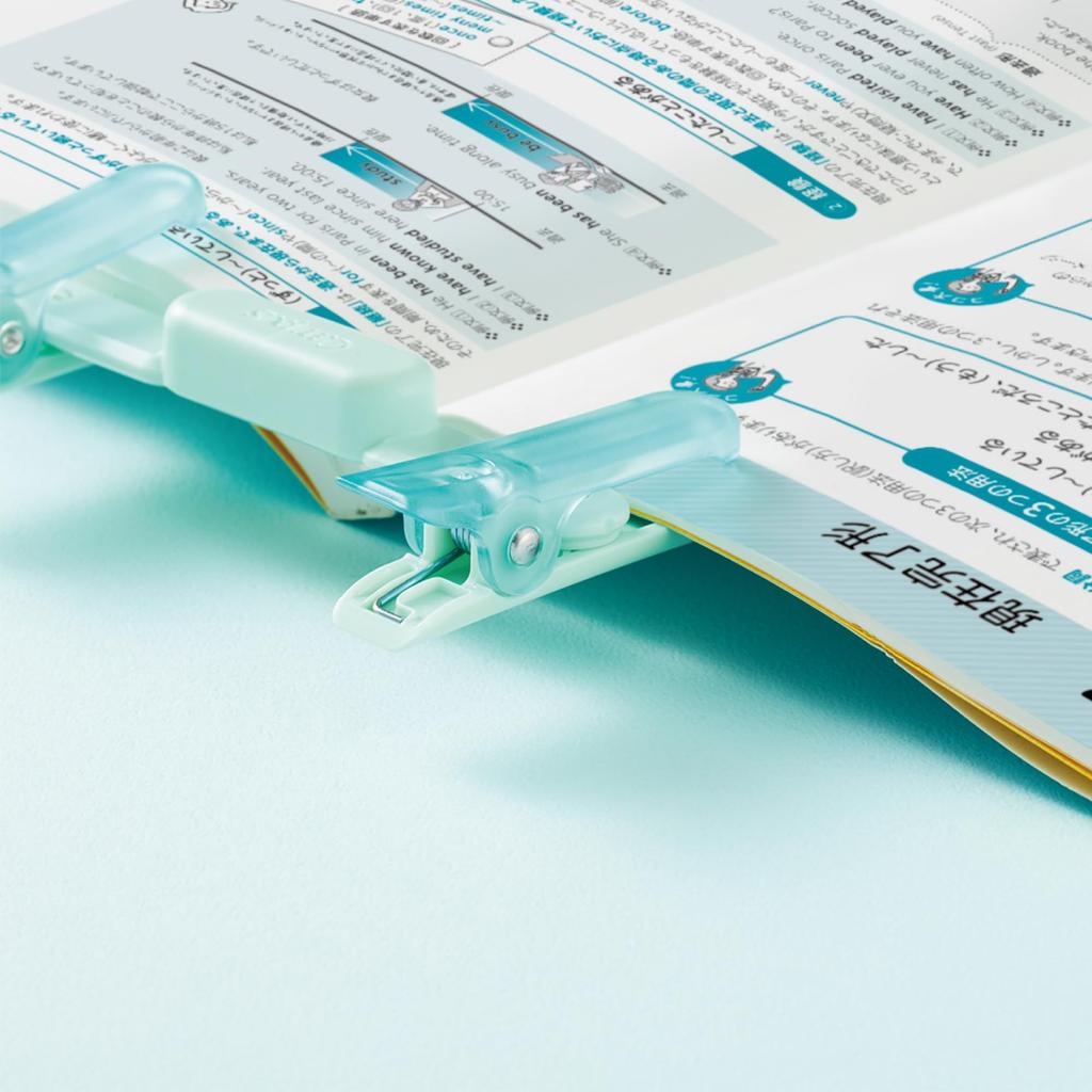 Kokuyo Campus Portable Book Pen-Like Clip, Green, AMBC-H01G