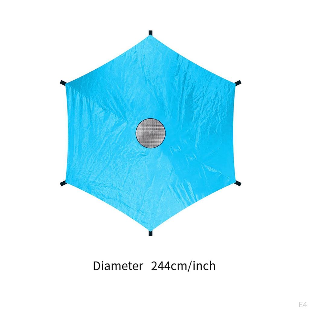 Cover of Trampoline Autumn for 6 Waterproof Poles Blue Rain Summer