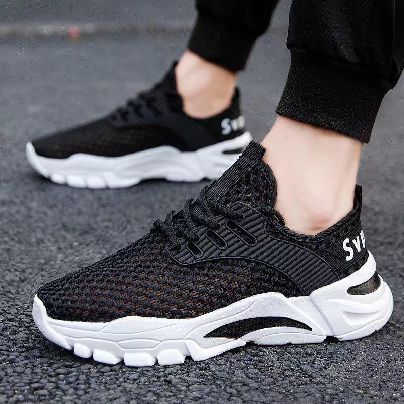 Men's 2025 Breathable Flyknit Sports Shoes: Lightweight, Trendy, Casual Summer Style