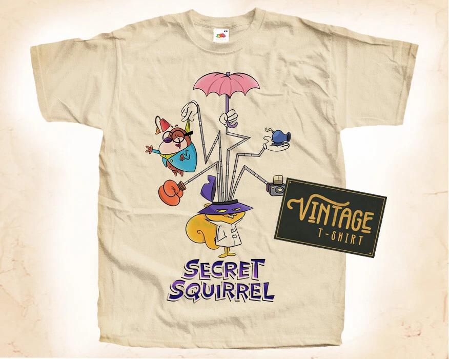 

Secret Squirrel T SHIRT Tee Movie Poster Vintage Natural sizes S to 5XL XL
