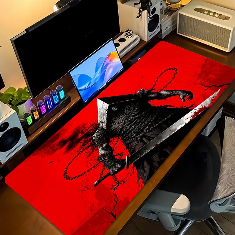 Pyramid Head Print Cushion Non-slip Laptop Tablet Big Mousepad XXL Mat Mini PC Playmat With Lock edge