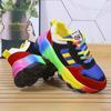 Women Fashion Sneakers Colorful Running Shoes Comfort Lace Up Casual Platform Outdoor De Mujer
