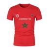 Men's Football Kit Style Morocco - Black Jersey and Jogging - Special Summer - - Red