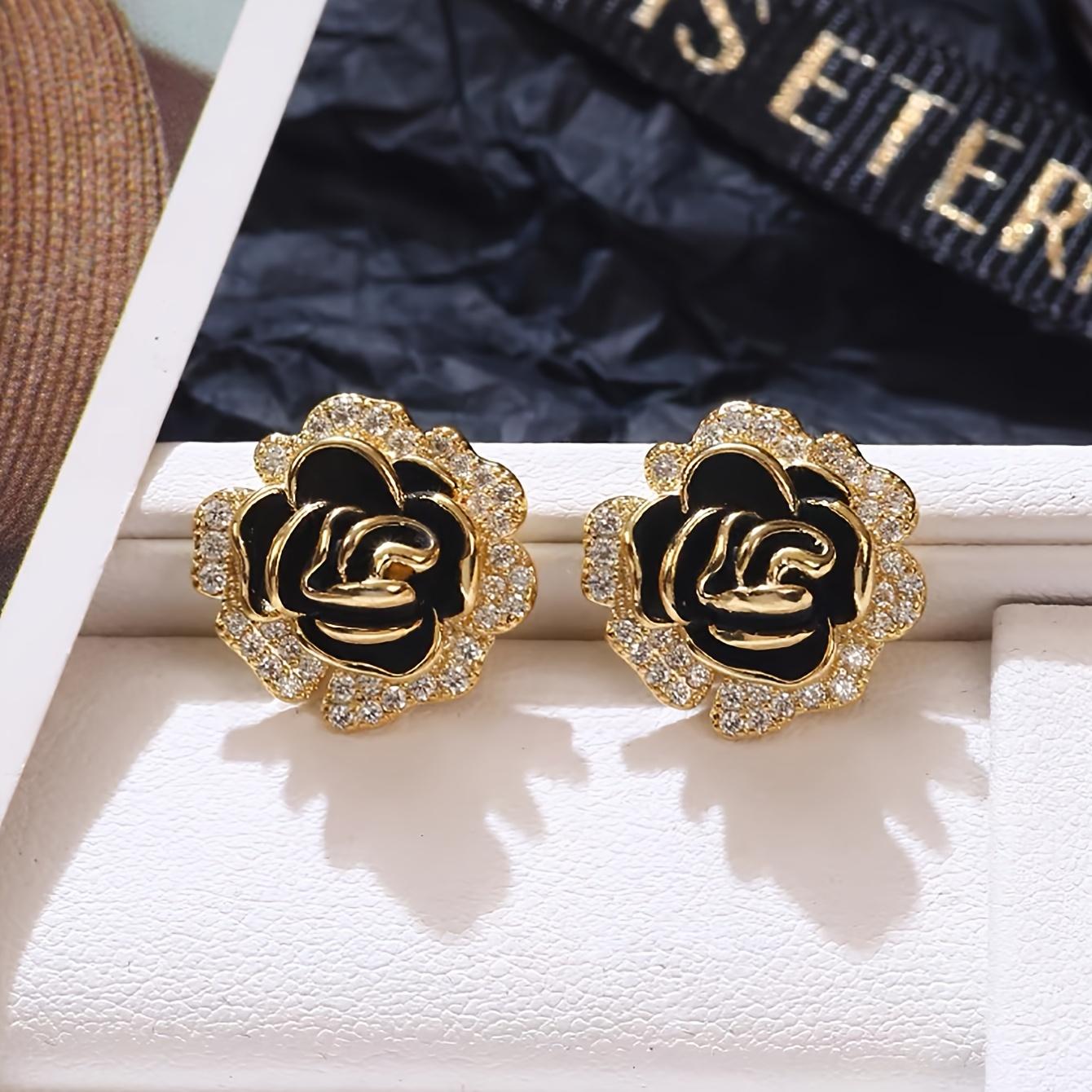 

Уникальный сладкий цветочный дизайн, серьги-гвоздики из цинкового сплава, ювелирные изделия, винтажный элегантный стиль, подходит для женщин, серьги для свиданий и вечеринок