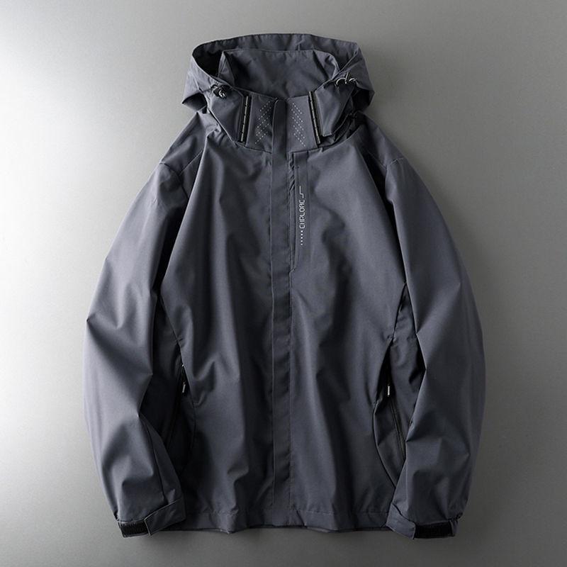 Men's American-Style Windbreaker: Waterproof, Windproof Outdoor Jacket for Spring & Autumn
