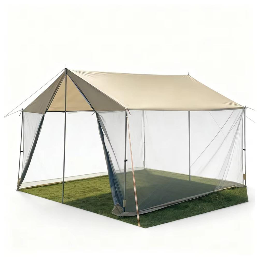 Outdoor Mesh Canopy Tent Large Space Portable with Mosquito Net Canopy Camping Insect Prevention Sun Protection Fishing Awning