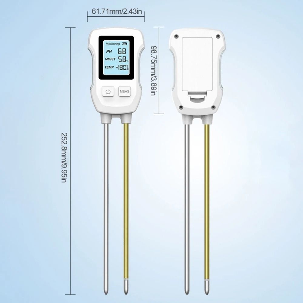 3 in 1 PH/Moisture/Temperature Meter LCD Screen Soil  Humidity Detector  For Garden Lawn Farming
