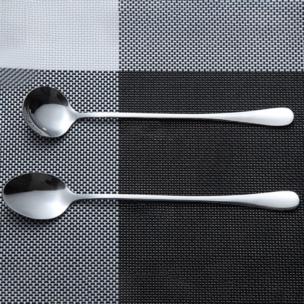 Langt håndtak i rustfritt stål iskrem dessertsuppe kaffeskje