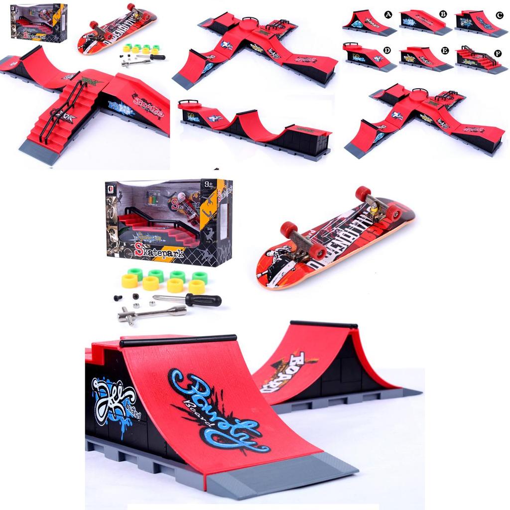 Ultimate Tech Deck Fingerboard Skate Park Ramp Part With Unique Graffiti Design