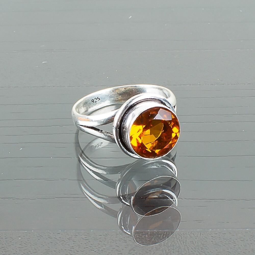 925 Sterling Silver Citrine Gemstone Handmade Ring Unisex Jewelry For Daily wear RR-11-4