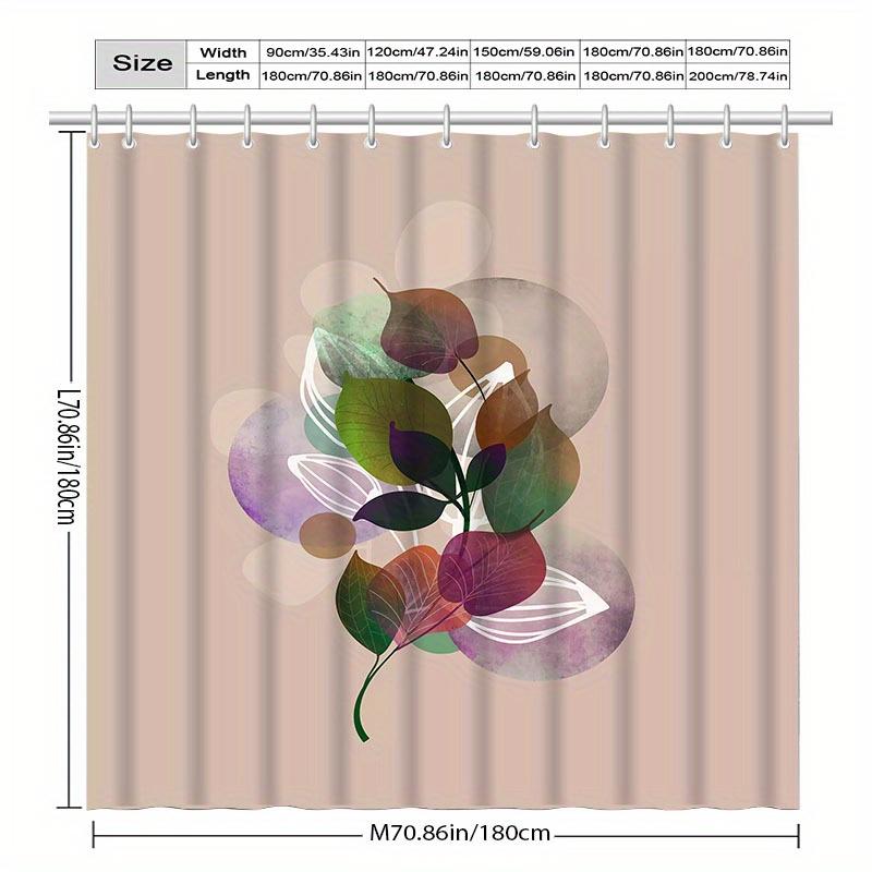 Light Luxury Exquisite Floral Shower Curtain – High-End Elegant Bathroom Decor, Multi-Functional & Decorative Use