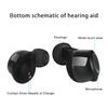Invisible Rechargeable In Ear Hearing Aid Z 100 With Charging Case Digital Hearing Aid For Both Ears Underwear