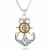 Retro Medieval Boat Anchor Necklace Accessories Street Retro Style Hip-hop Street Necklace for Boys