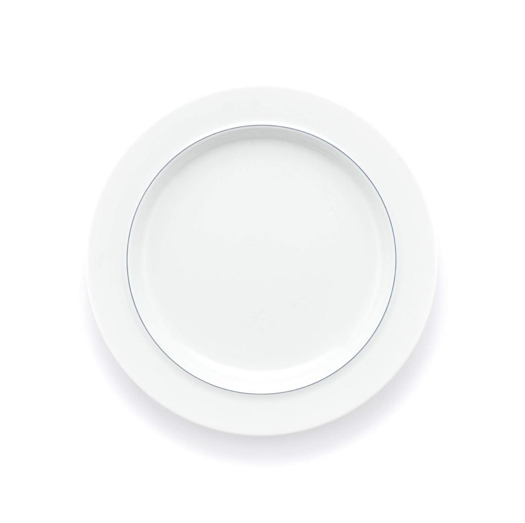 BODUM BLÅ Teller, 23,5 cm, 4er-Set, Porzellan, Entworfen von Architektin und Designerin Grete Meyer, Mikrowellen-, ofen-, spülmaschinen- und gefrierfachgeeignet [Authentisch]