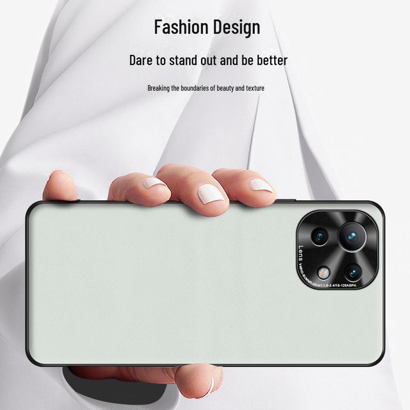 Xiaomi 11 Youth Edition Liquid Leather Phone Case for Anti-Fall Protection - Single Piece Shipping Available