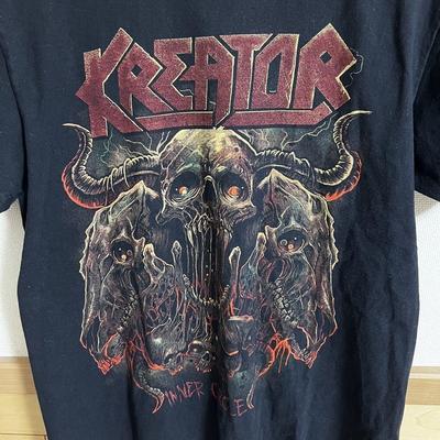 Kreator Band 90er Schwarzes Kurzarm-T-Shirt Unisex Herren Damen Unisex T-Shirt
