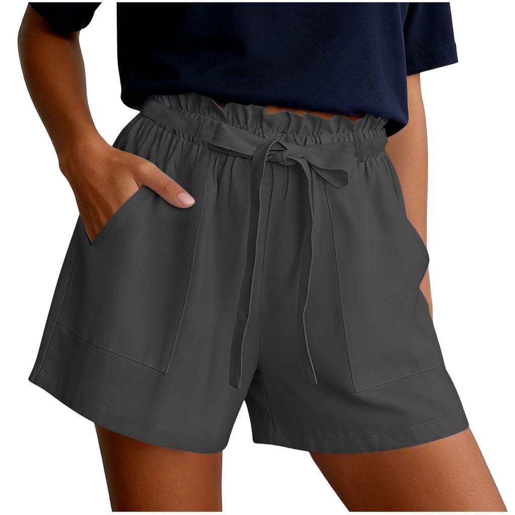 Fashionable Women's High Waisted Shorts, Beach Pants, Wide Leg Pants, Casual Pants