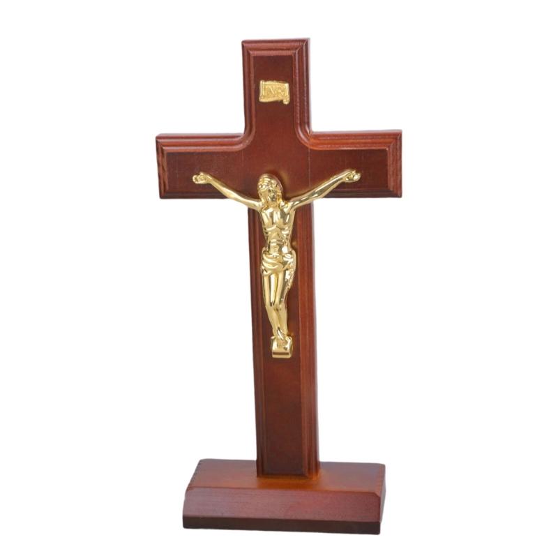 Tabletop Wall Mount Religious Decoration Religious Christian Standing Crucifix Prayer Religious Gift Enduring