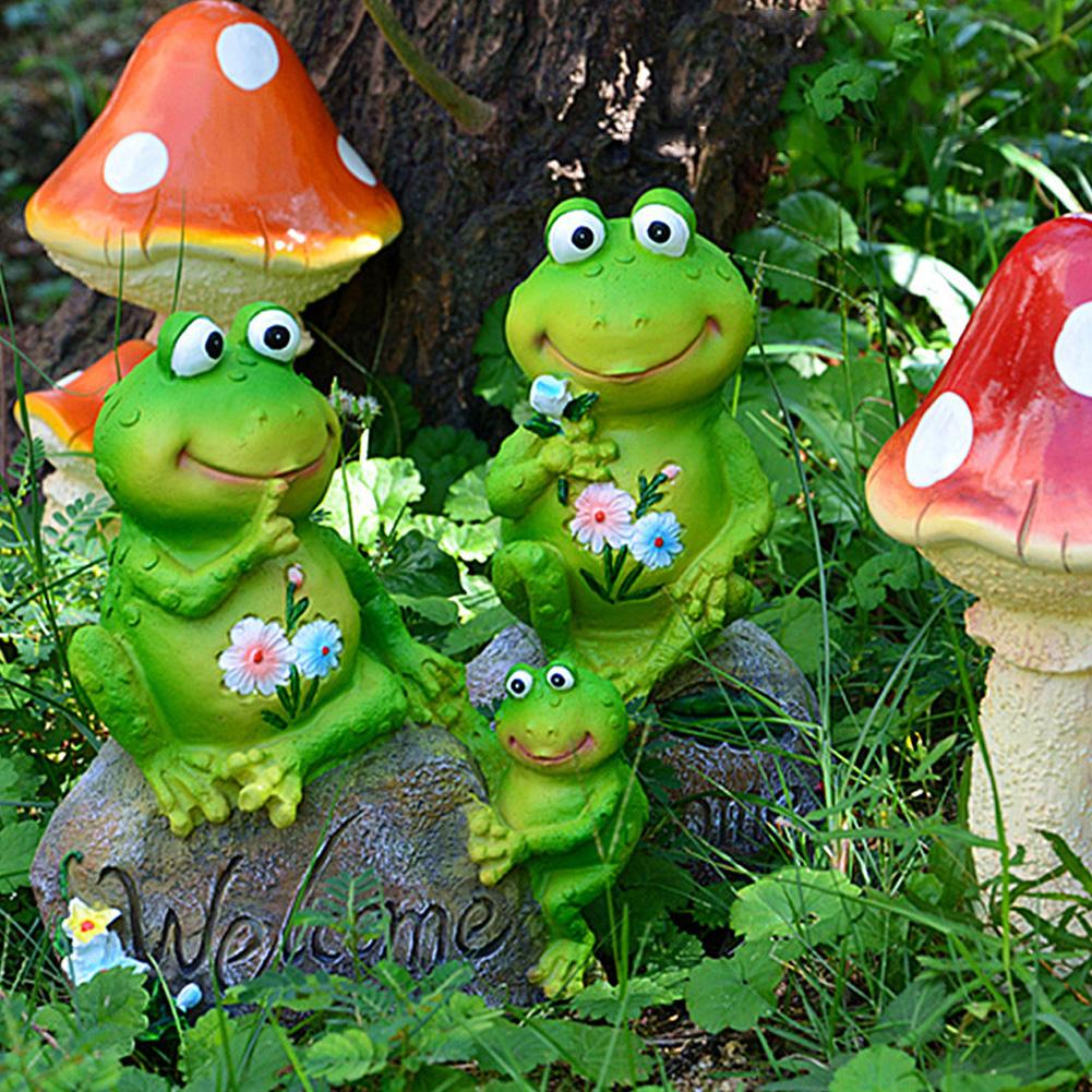2pcs Lovely Miniature Artificial   Amimal Model Ornament Landscape Garden Decoration Craft