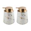 Travel Marble StripesCeramic Bottle Dispenser Soap Lotion Shower Gel Empty Bottle Bathroom Liquid Dispenser Fit for Soap