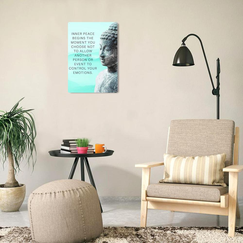 Art Print - Inspirational Motivational Zen Wall Decor for Bathroom, Yoga or Meditation Room Unique Gift for New Age Female Fans