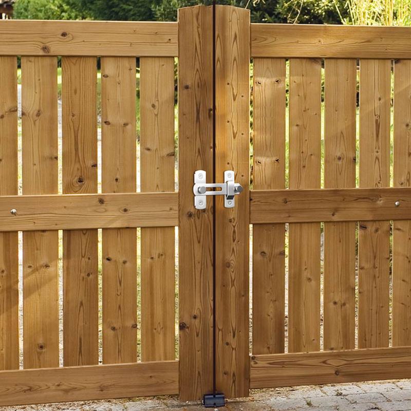 Barn Door Latch Stainless Steel Latch For Barn Gate Heavy-Duty Sliding Door Latch Barn Lock For Fence Window Cabinet