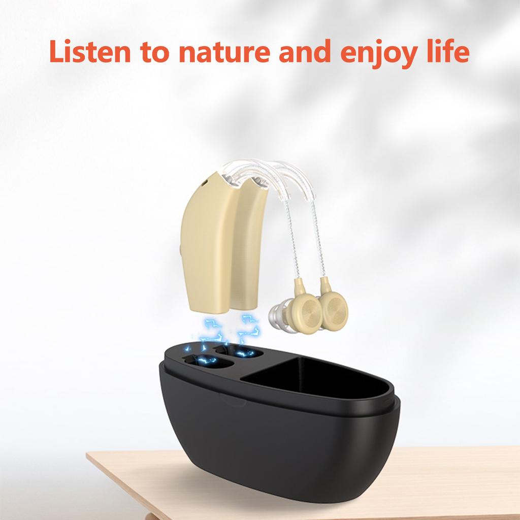 Sound Amplifier Hearing Aids In Ear Hearing Enhancement Device with Storage Case for Adults Seniors
