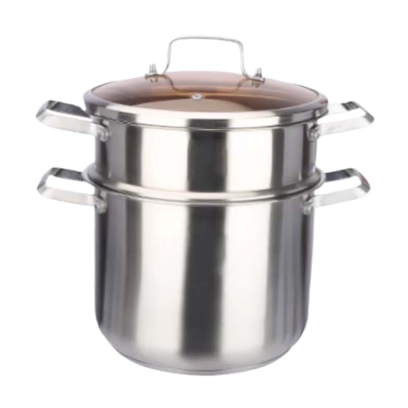 

SuLe 26CM Thickened Stainless Steel Soup Pot with Steamer