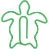 100Pcs Animal Shaped Paper Clips, Electroplated Cute Paper Clips, Fancy Paperclips with Storage Box for Family Office School (Sea Turtle)