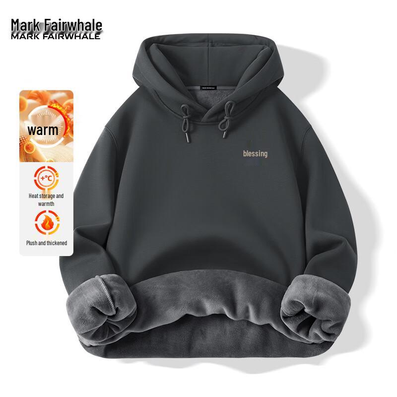 Mark Fairwhale Men s 2026 Zodiac New Year Fleece-Lined Hooded Sweatshirt 4XL