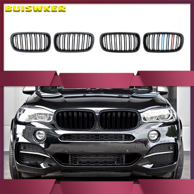 Voor Motorkap Nierrooster Bumper Zwart Dubbel Rooster Vervangingsonderdeel Auto Accessoires Geschikt Voor BMW F15 X5 F16 X6 2014-2017
