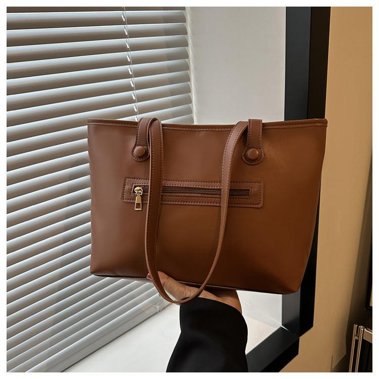 Trendy Urban Minimalist Pu Tote Bag For Women With Spacious Design For Everyday