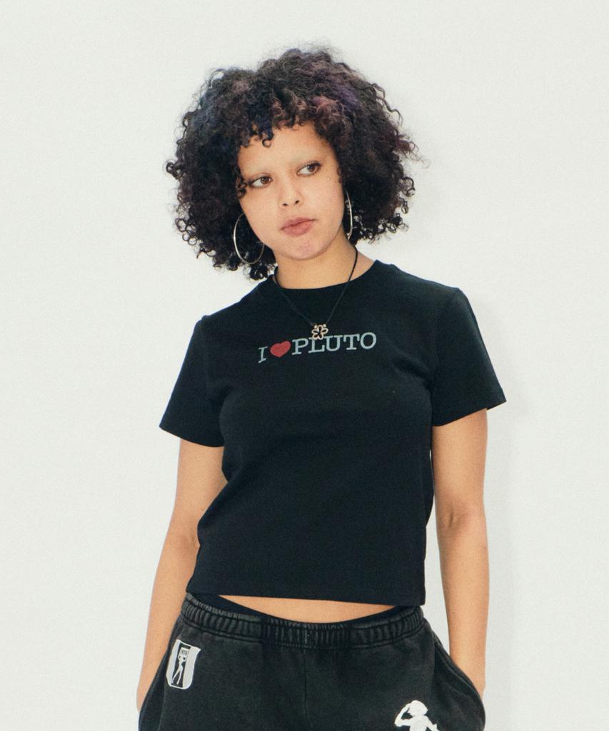 Ialtial I Love Pluto T-Shirt Black