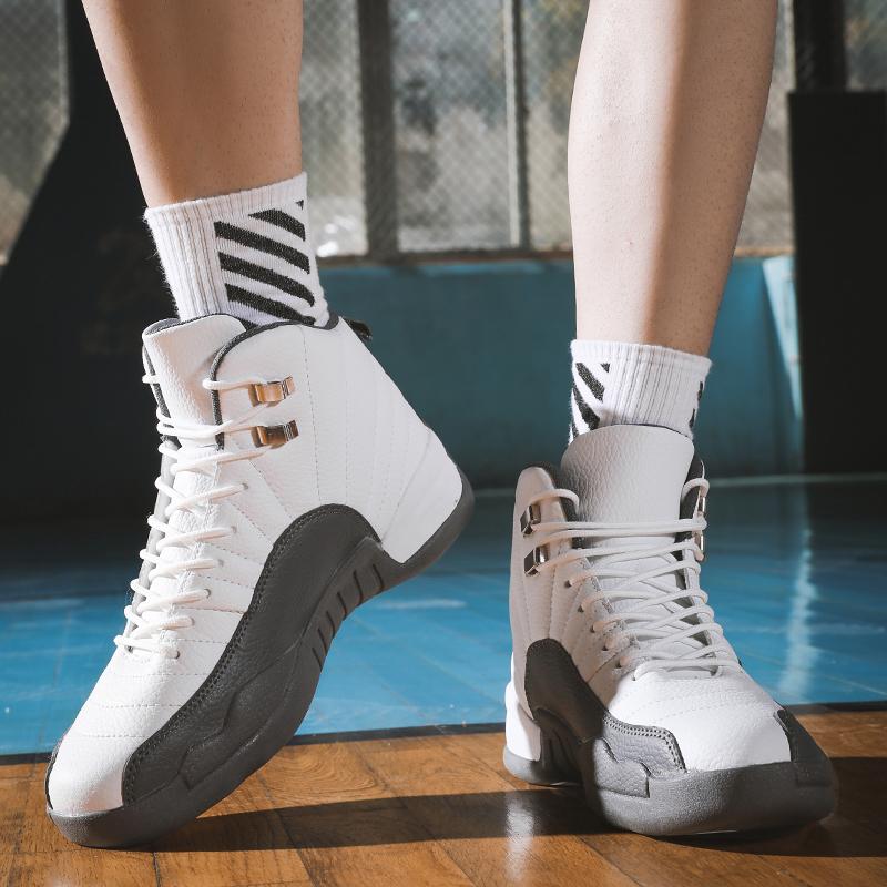 Zapatillas de baloncesto retro para hombre Cancha Antideslizante Rebote  Zapatillas de baloncesto Zapatillas deportivas ligeras Zapatillas deportivas  transpirables con cordones altos Botas de gimnasio unisex comprar a buen  precio — entrega gratuita,