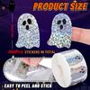 500pcs/Roll Halloween Ghost Stickers Roll Ghost Stickers Decorative Self-Adhesive Paper Decals For Halloween Party Favors