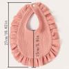 European & American Stylish Ruffled Edge Lace Baby Bibs