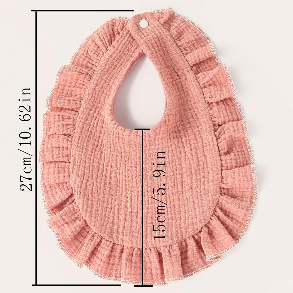 European & American Stylish Ruffled Edge Lace Baby Bibs