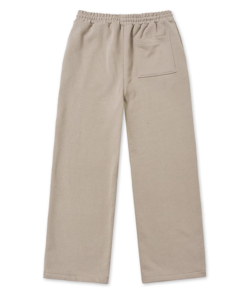 Brown Bless Tag Sweat Pants - Beige