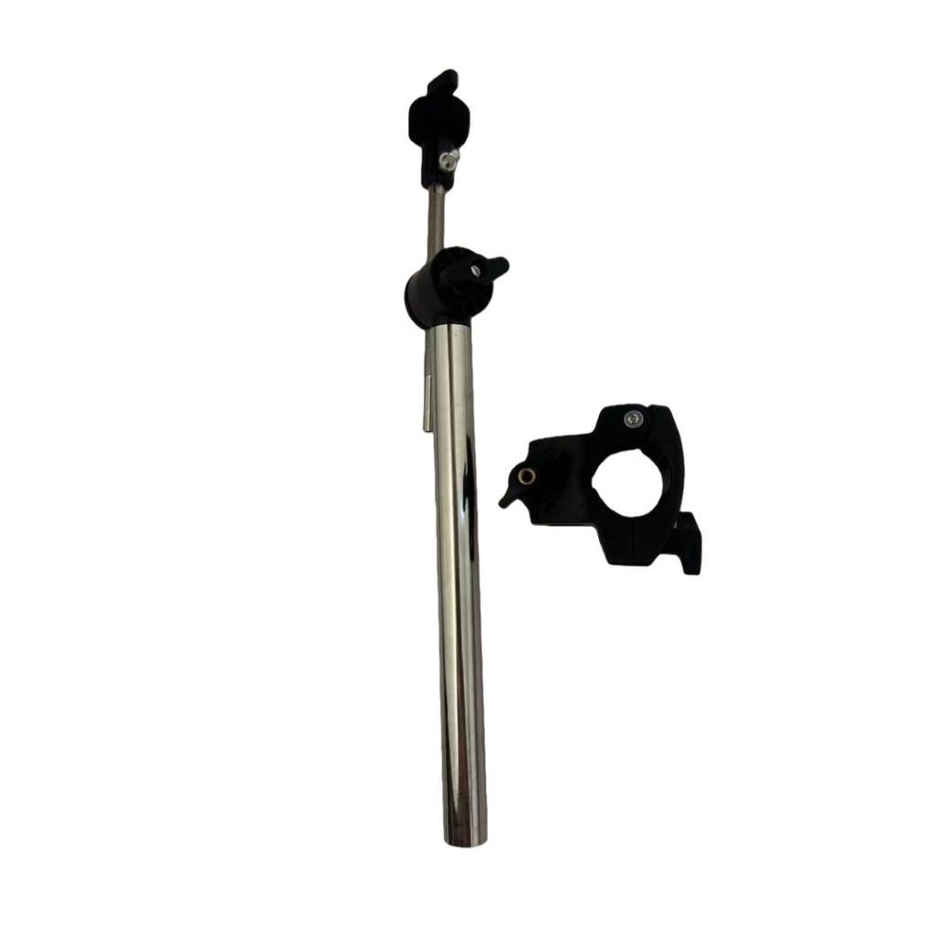 22mm Electronic Drum Cymbal Arm Stand with V-shaped Holder and 38 Turn Quick Release Buckle