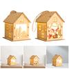 Christmas Tree Hanging Decoration Cabinet Lighted Up Christmas Village House