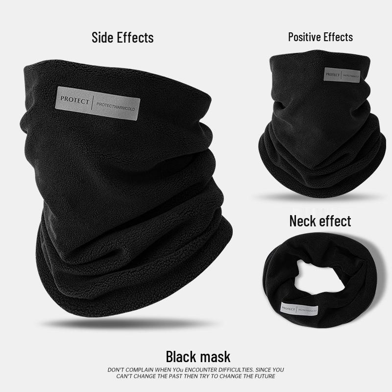 Men's Windproof Winter Cycling Neck Gaiter - Full Face Protection Ski Mask, Warm and Thickened for Cold Weather.
