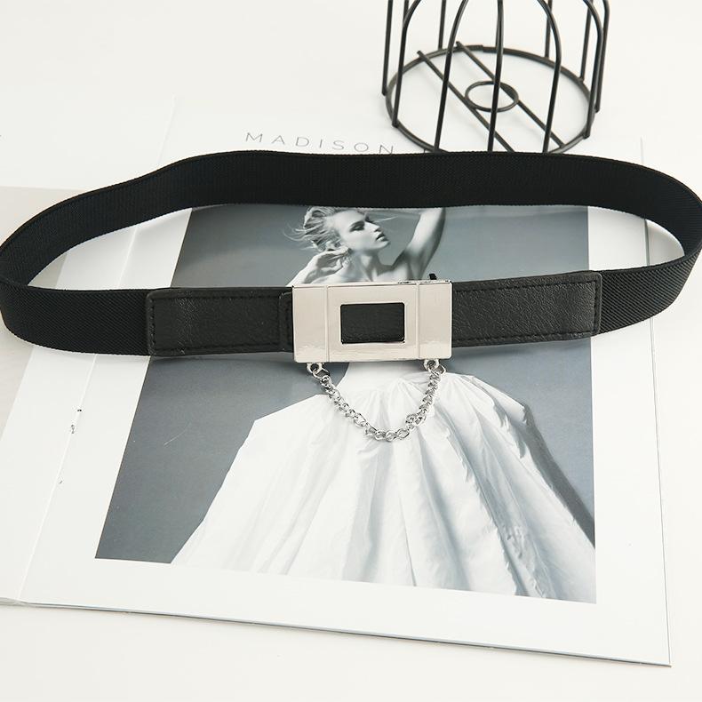 Elastic Elastic Coat Belt Accessories Decorative Dress Suit Waist Seal Women Autumn Winter Tide Summer Black