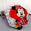 1pc Minnie Mouse Automatic Umbrella, Portable Foldable 8-Rib Manual Open with Skeleton Hand,  Durable Canopy yy250730133
