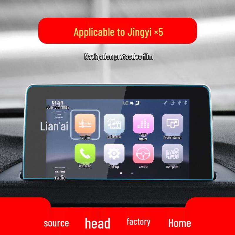 Tempered Navigation and Interior Protective Film for Dongfeng Fengxing Jingyi S50EV