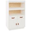VidaXL White Buffet 67x40x108.5 Cm Solid Pine Wood 820158