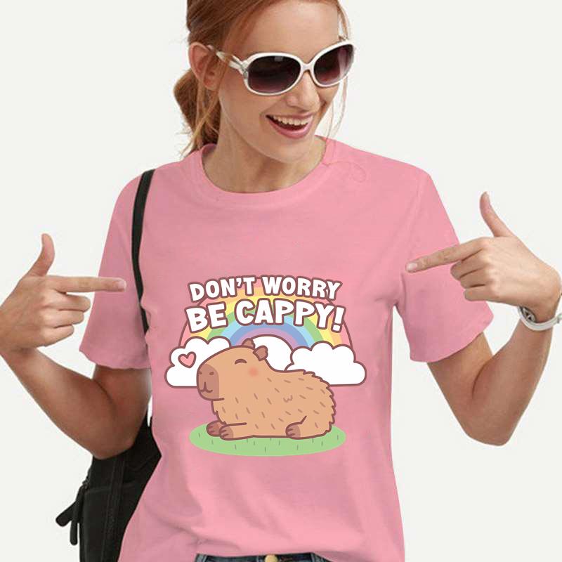Funny Peace Baseball Duck Print Femei Tricou Harajuku Streetwear Mânecă scurtă Animal Gâscă Moda Casual Haine Tricou de vară