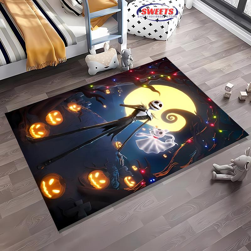 The Nightmare Before Christmas Carpet New Release! Anti-slip Sound Insulation, Rug for Living Room Bedroom, Durable Washable Mat