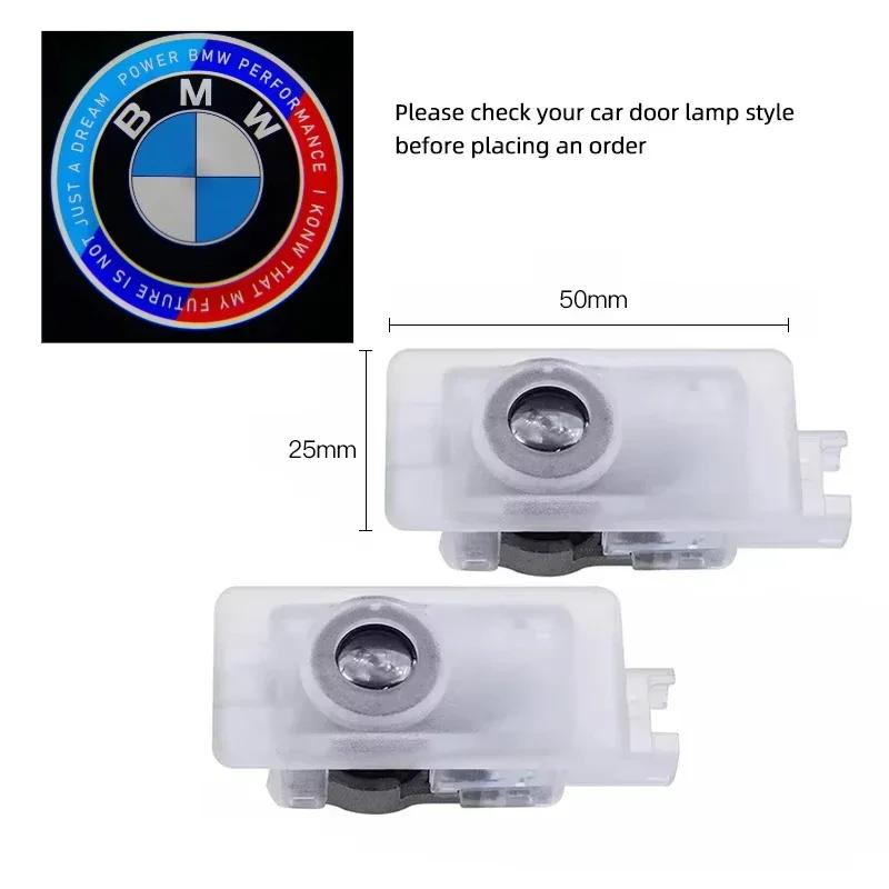 BMW GROUP 2/4Pcs Car LED HD Welcome Door Lights For BMW 1 Series F40 / 3 Series G20 G21 / 8 Series G29 Z4 /  M4 M G02 M8 X7 G07