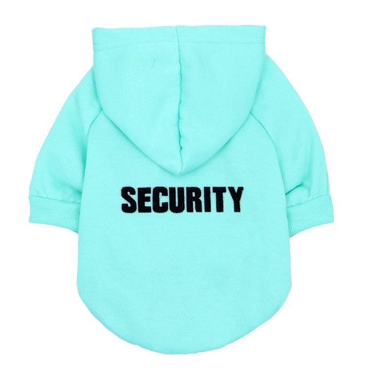 Dog & Cat Fleece Hoodie - Security Design for Autumn/Winter